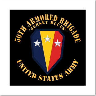 50th Armored Brigade- Jersey Blues - SSI - US Army X 300 Posters and Art